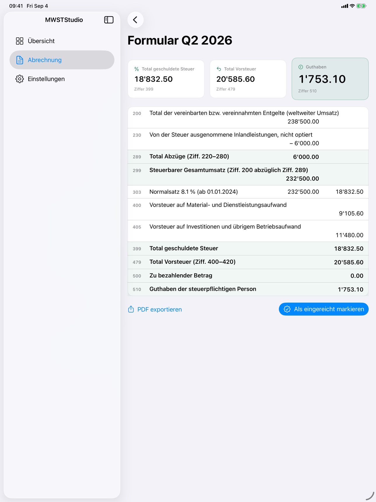 Screenshot 5 of MWSTStudio