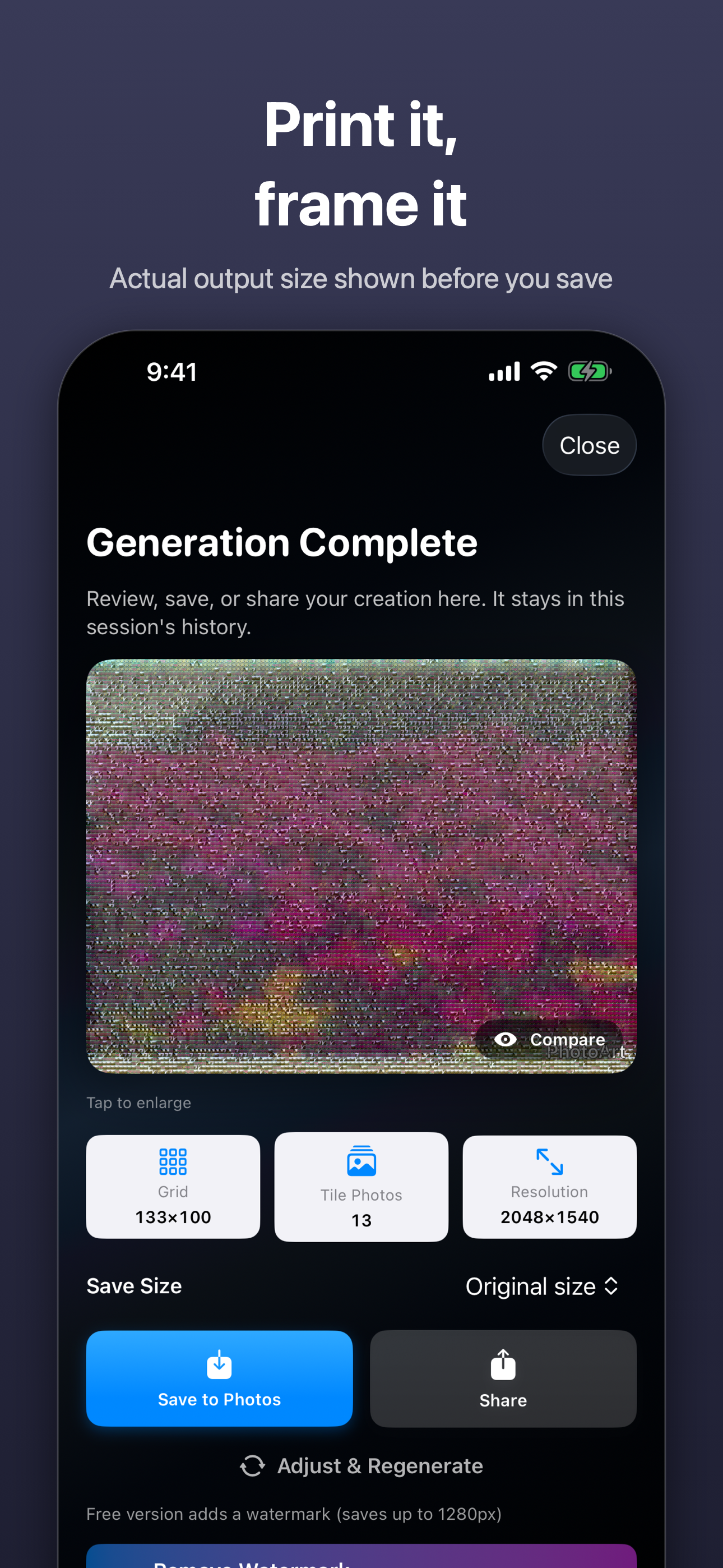 Photo Mosaic Maker - Tile Art screenshot 4