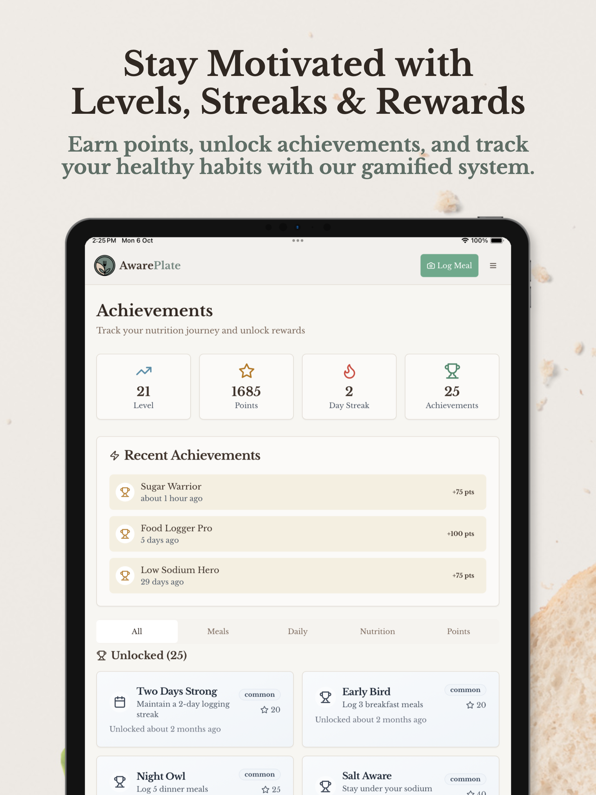 AwarePlate: AI Meal Tracker