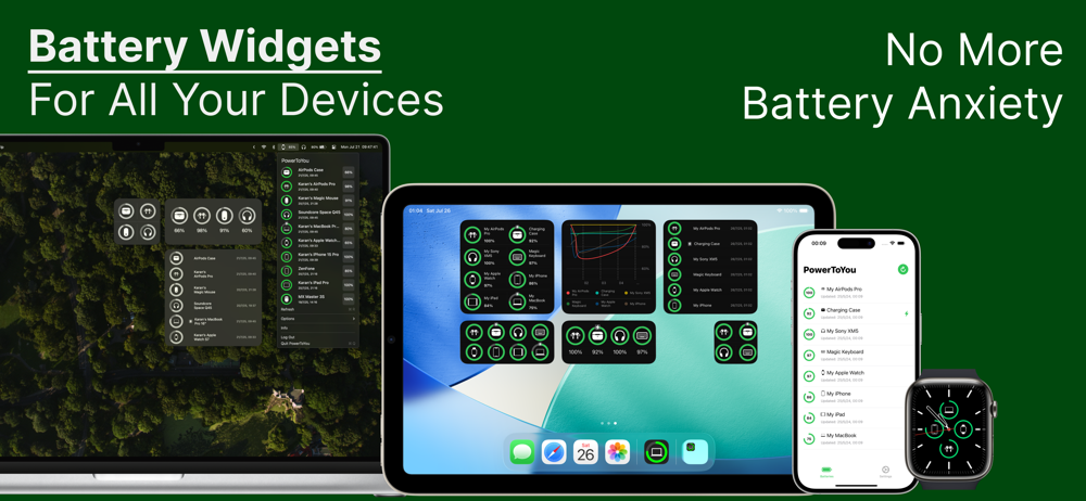 Battery Widget: PowerToYou screenshot 1