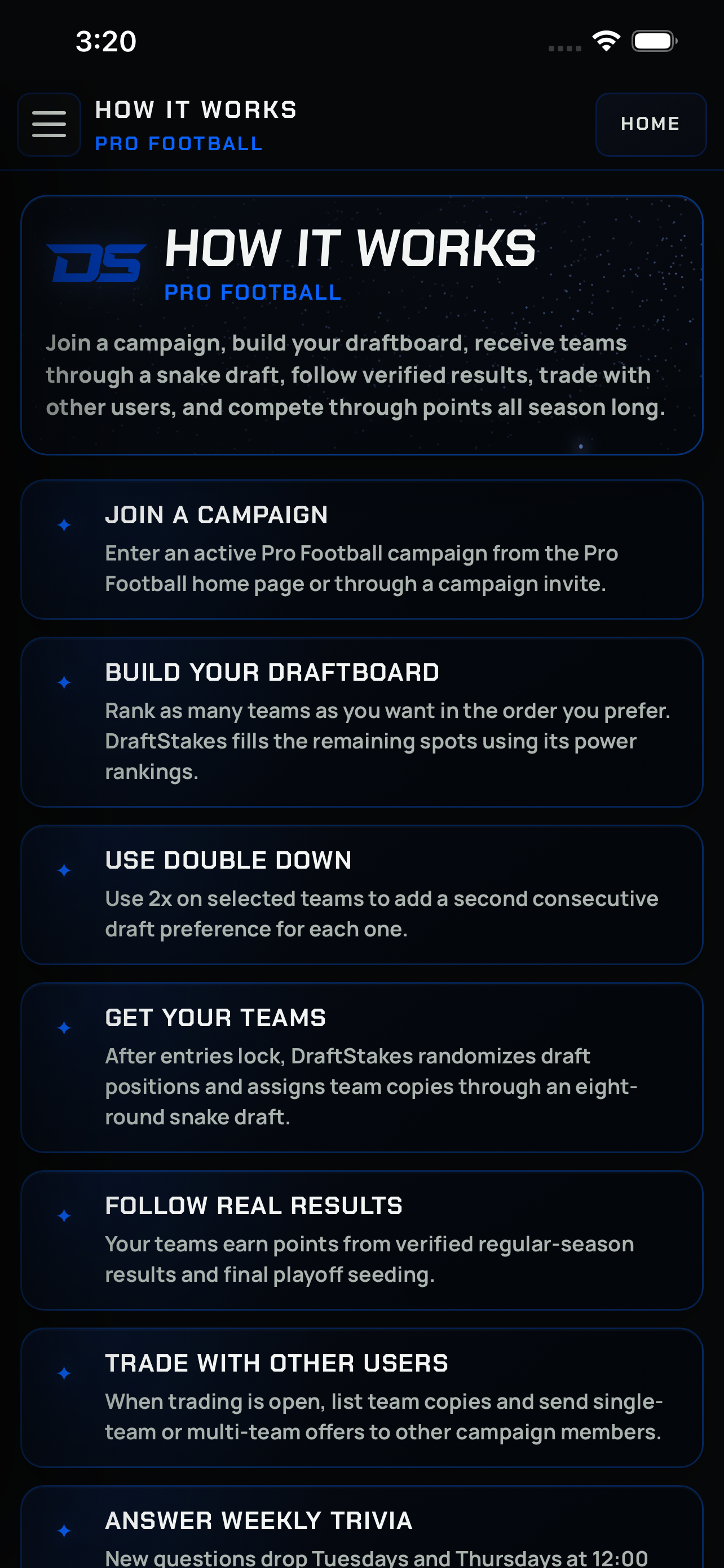 DraftStakes screenshot 3