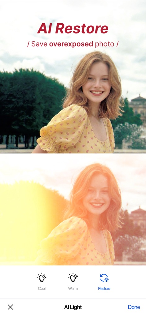 SnapEdit: Photo Editor AI - Restore & Relight