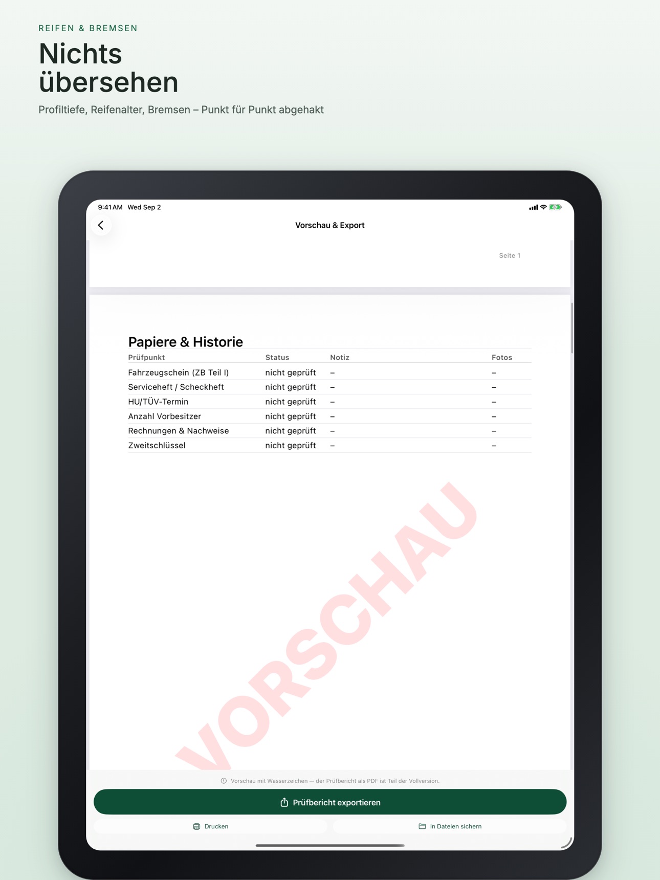 Screenshot 8 of Gebrauchtwagen Checkliste