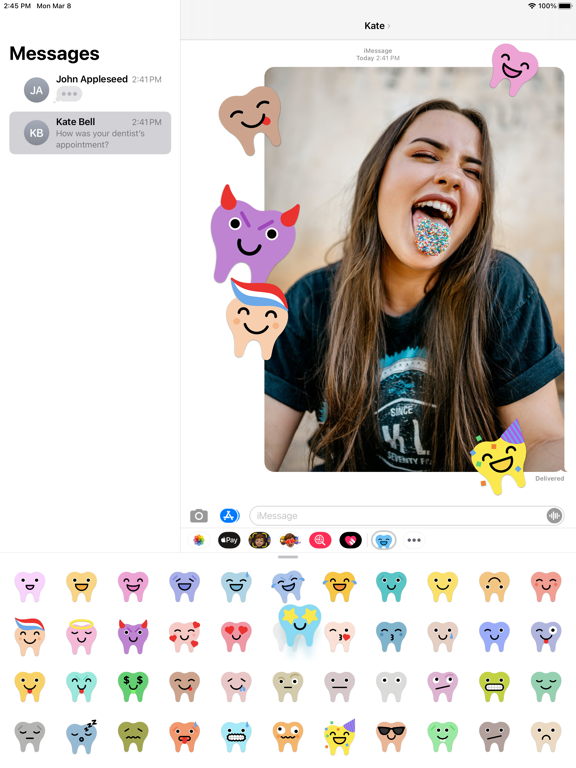 Screenshot #5 pour Teeth Emoji