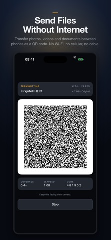 Beam: Offline File Transfer iPhone screenshot
