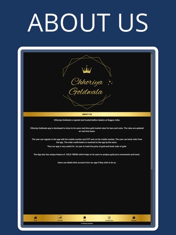 Chhoriya Goldwala iPad screenshot