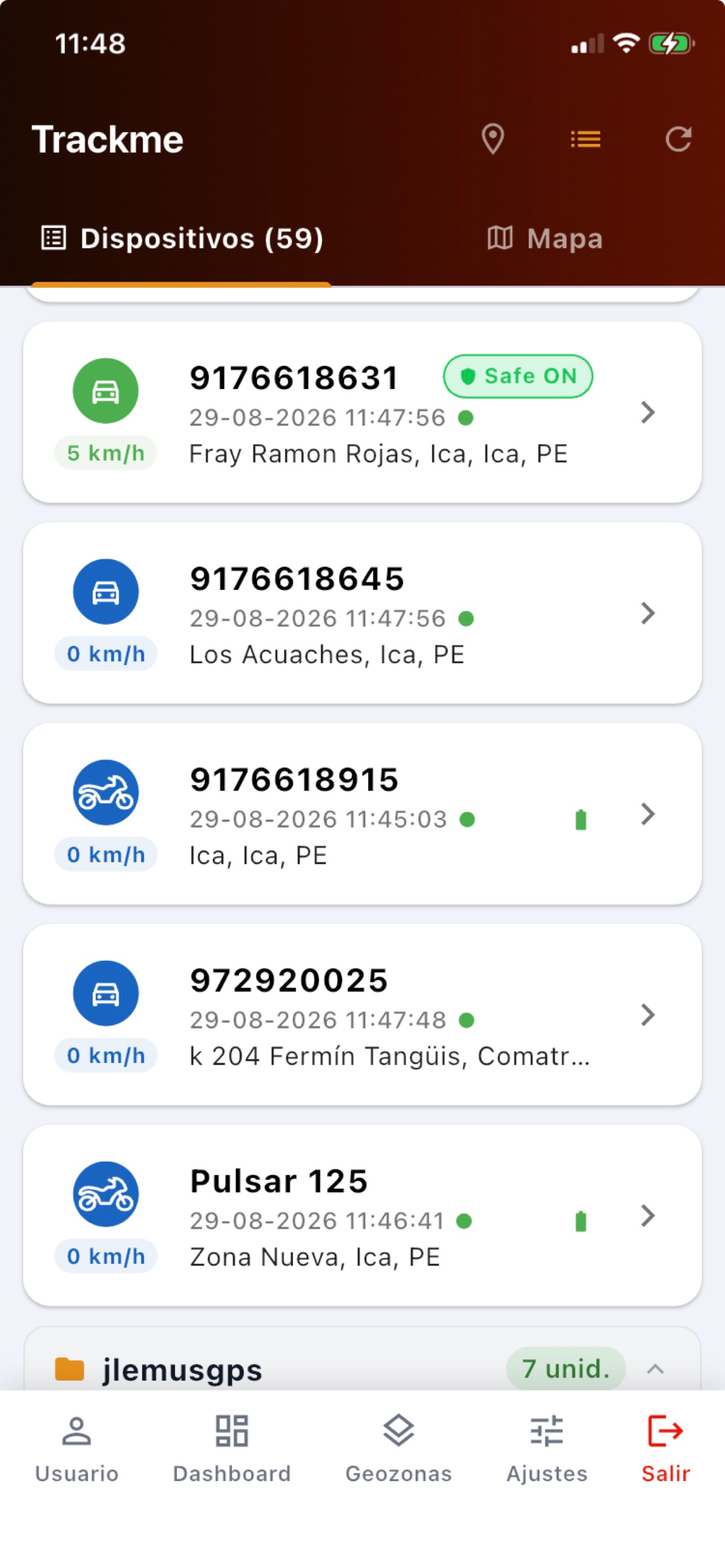 Trackme App screenshot 2