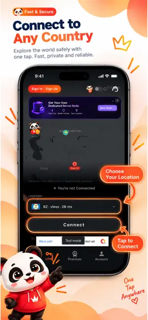 Wakao VPN: Fast & Secure screenshot 1