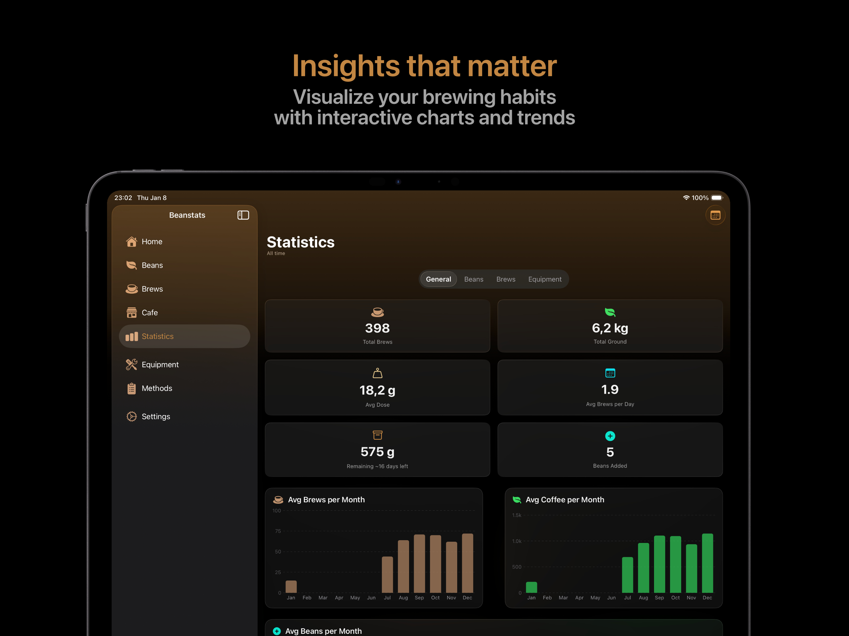 Beanstats - Coffee Tracker screenshot 16