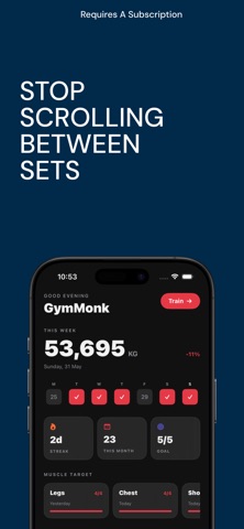 GymMonk: Gym Focus Tracker Screenshot 1 of 10