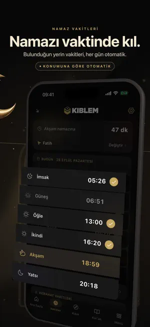 Kıblem: Namaz Vakti & Kıble screenshot 2