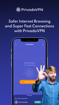 PrivadoVPN Fast VPN and Proxy screenshot 1