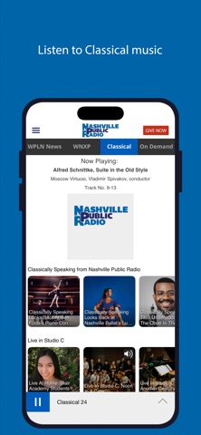 The Nashville Public Radio App screenshot