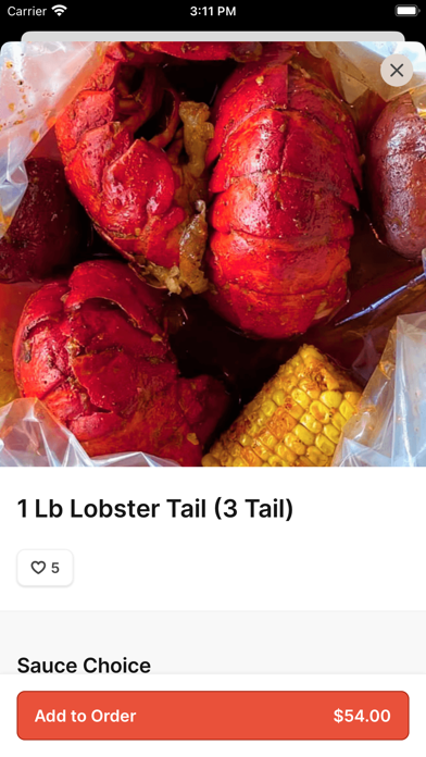 The Juicy Seafood Kitchen Bar iPhone screenshot 4 - Food & Drink app