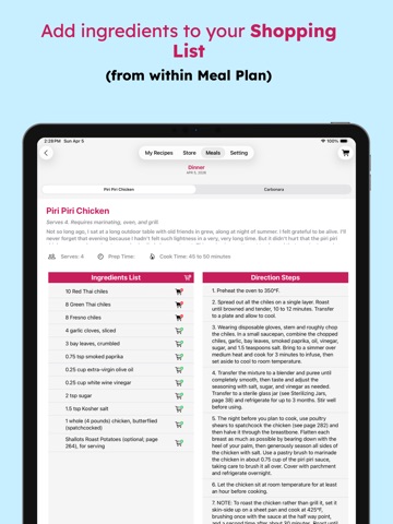 Time2Curry - Your Recipe Book iPad screenshot