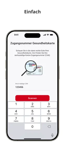 Screenshot von E-Rezept Leser auf dem iPhone 4