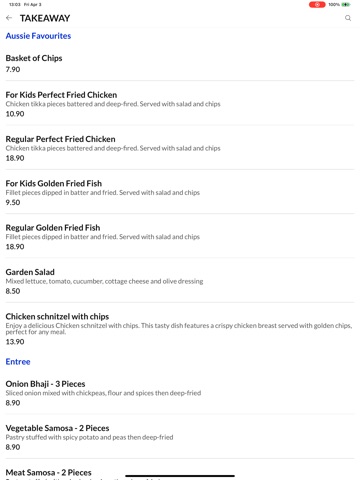India Cottage iPad screenshot