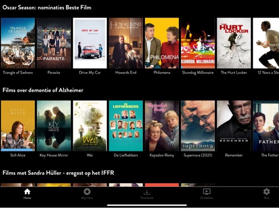 CineMember iPad app afbeelding 1