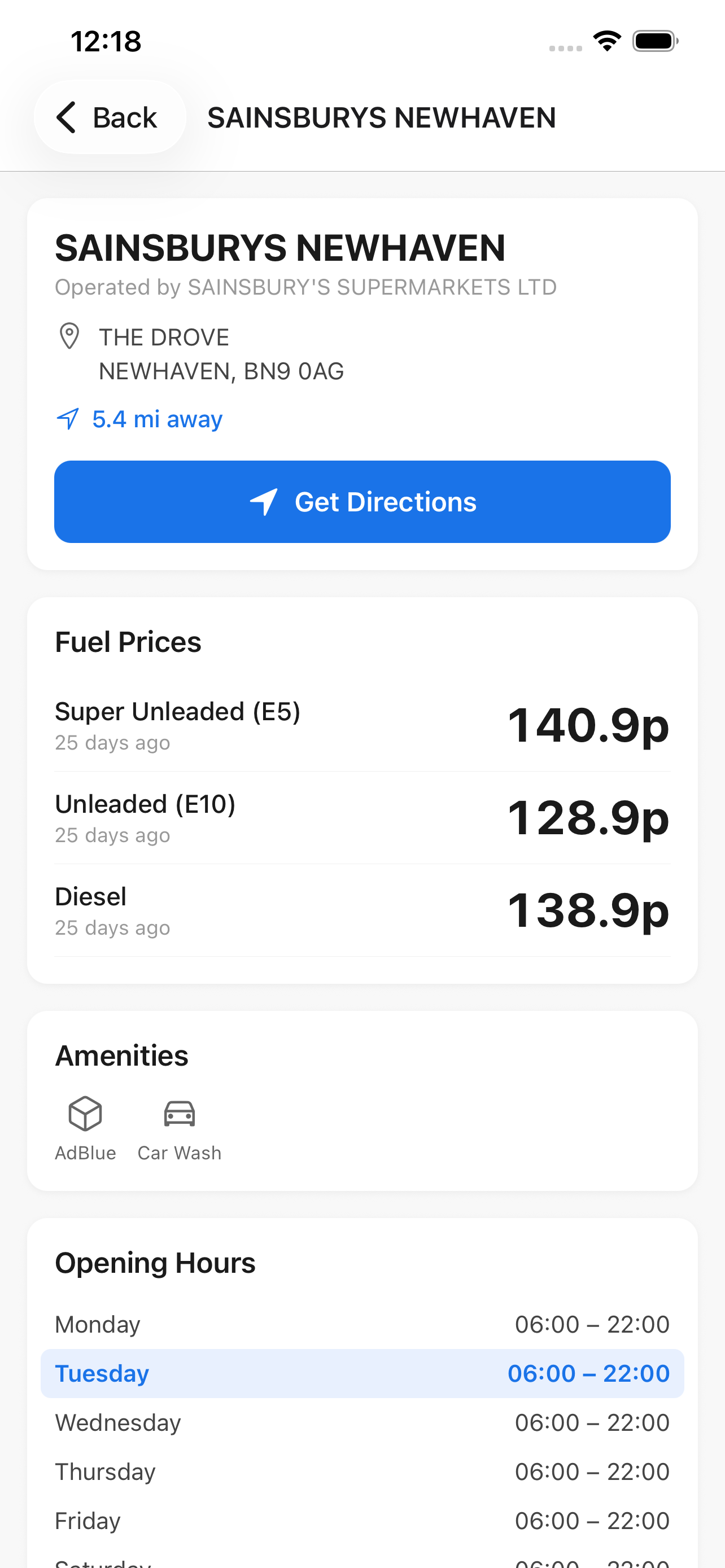 Pump Prices UK screenshot 3