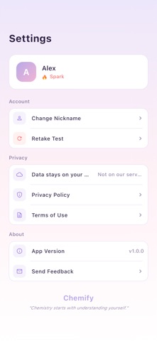 Chemify: Personality Test Screenshot 10 of 10