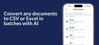 ignitai: Convert PDF to CSV ai iPhone screenshot