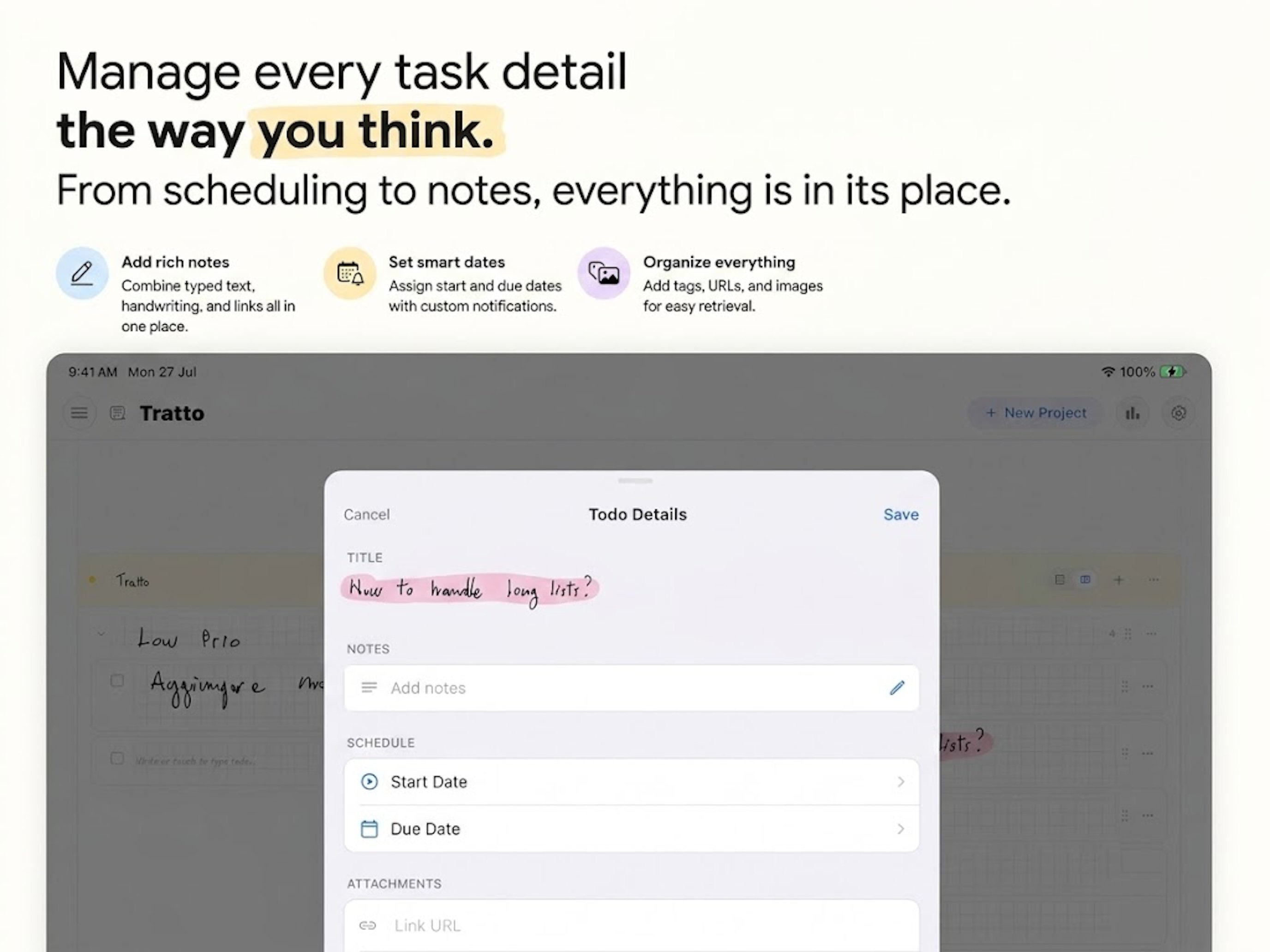 Tratto - Handwritten todo list screenshot 6