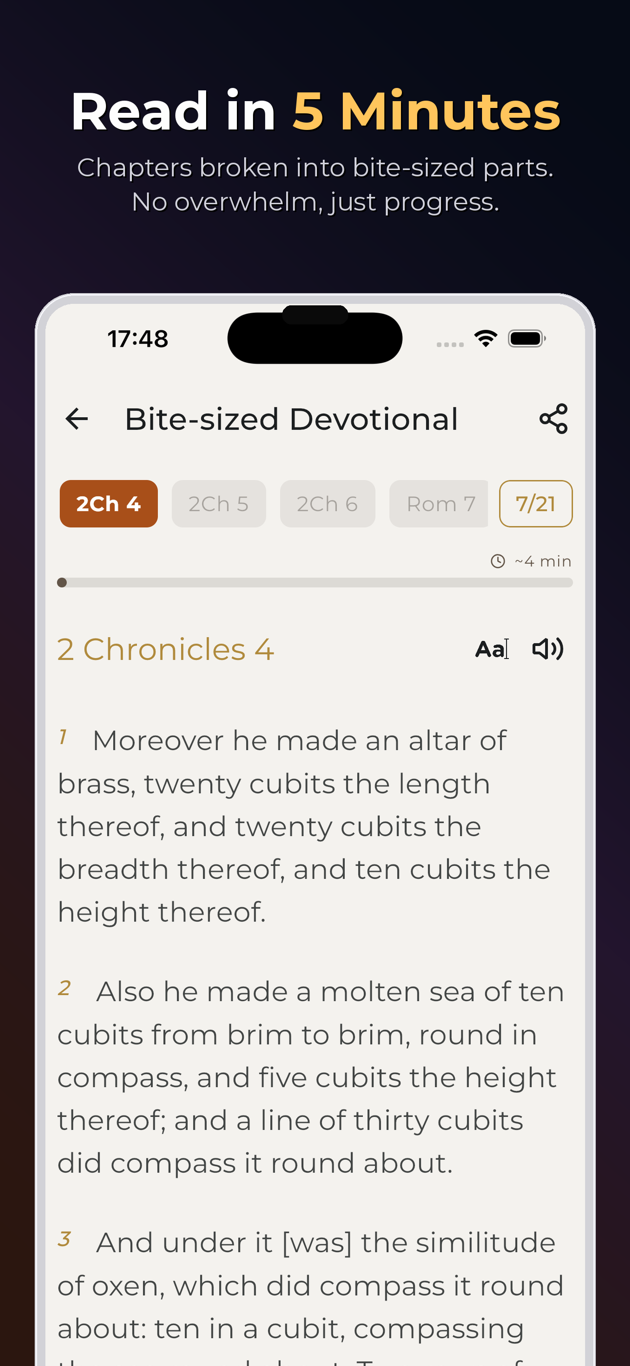 Holy Bible 365: KJV Devotional screenshot 4