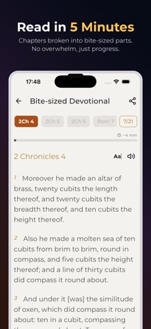 Holy Bible 365: KJV Devotional iPhone screenshot