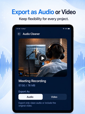 Alua: Audio Cleaner iPad screenshot