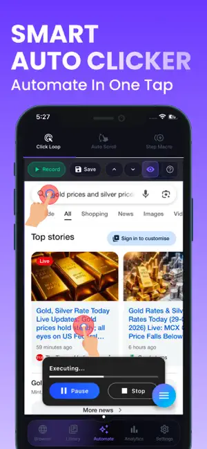 Auto Clicker: Click Assistant. iPhone screenshot 1