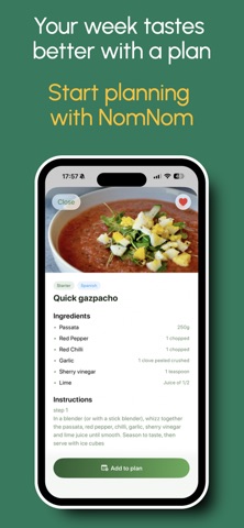 NomNom: Meal Planner screenshot