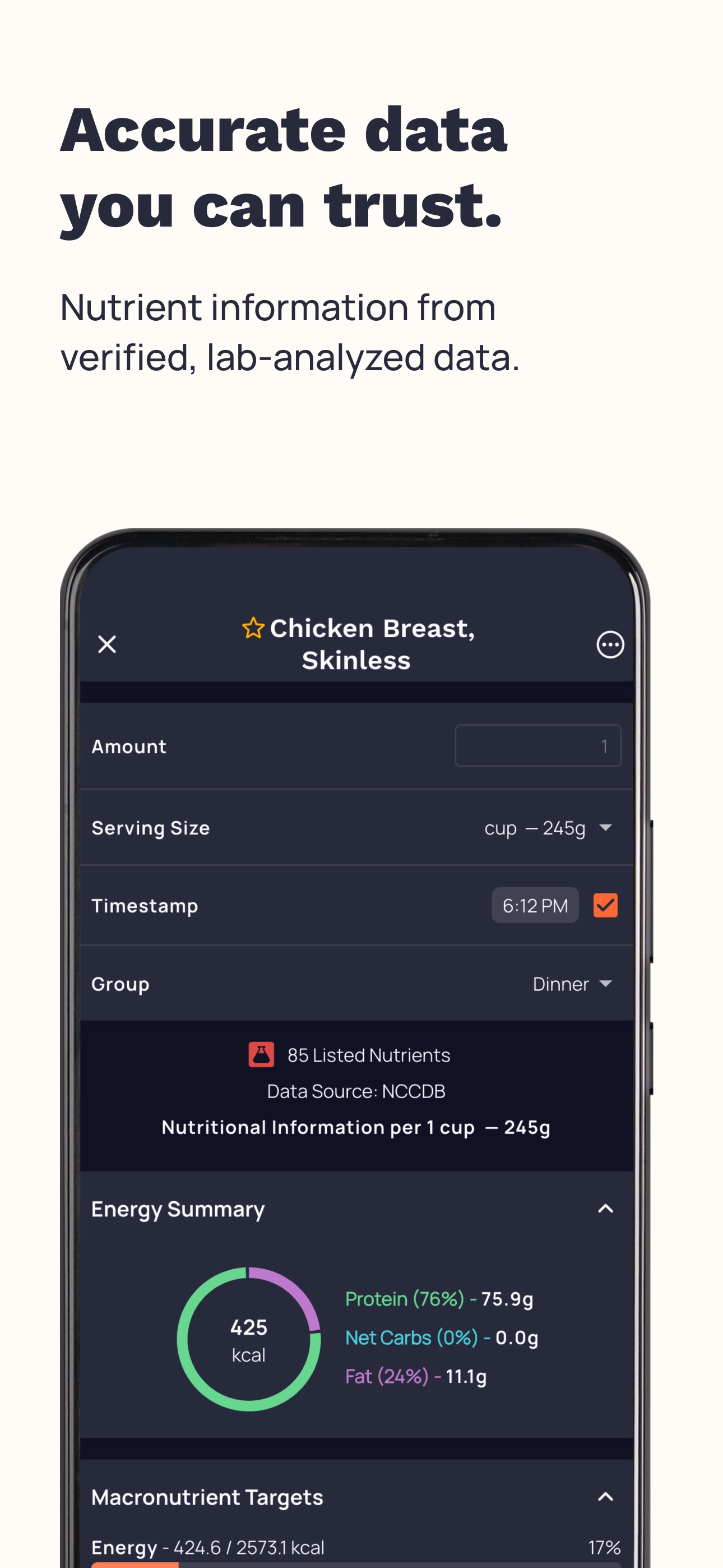 Screenshot 4 of Cronometer: Calorie Counter