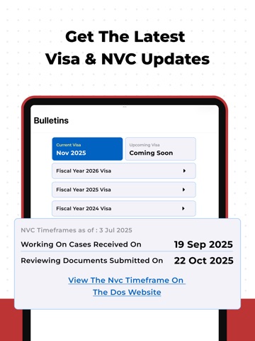 Case Tracker for USCIS 2025 iPad screenshot
