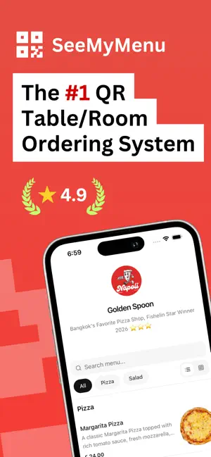 SeeMyMenu: QR Table Ordering screenshot 1