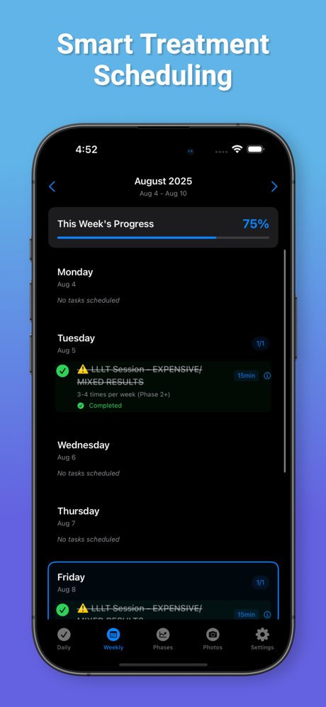 Hair Plan: Regrowth Tracker screenshot 2