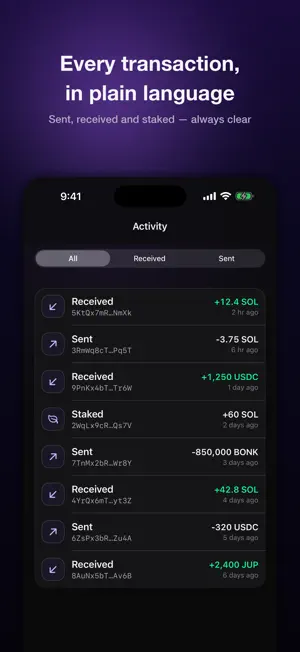 Solana Wallet - Tokens & Sol screenshot 4
