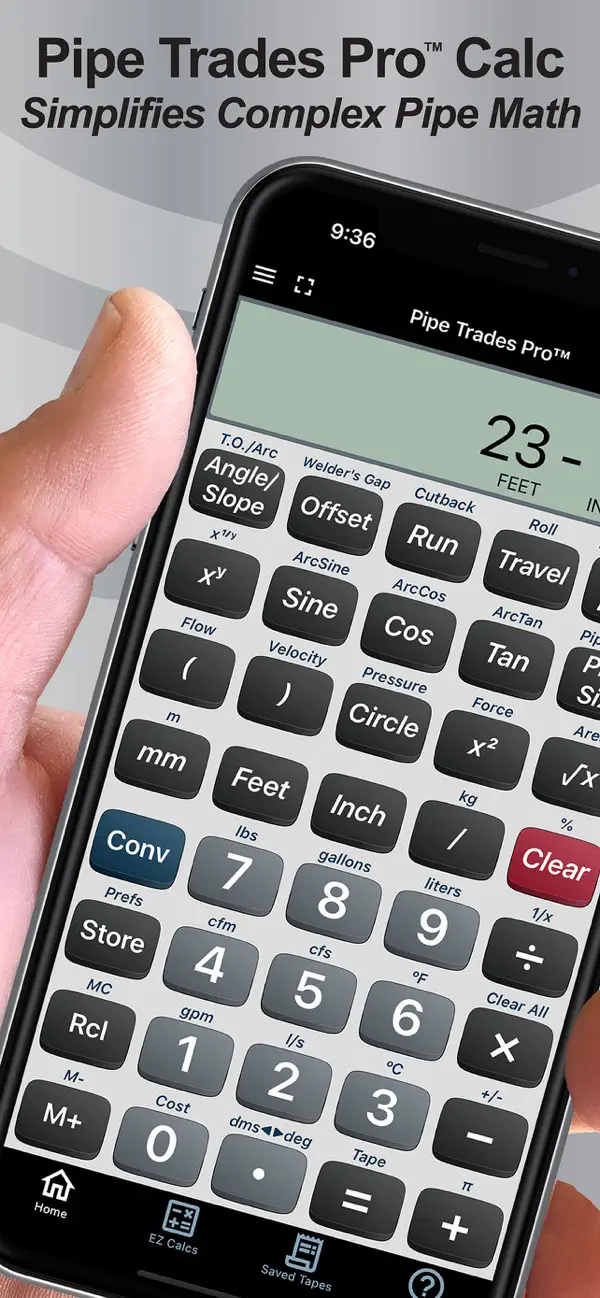 Screenshot #1 pour Pipe Trades Pro Calc