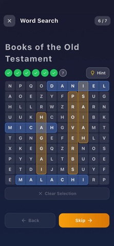 Selah - Bible Quiz iPhone screenshot