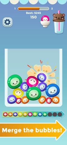 Boba Tea Merge iPhone screenshot