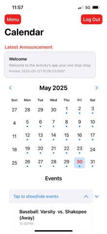 EPHS Activites App Screenshot 2 of 3