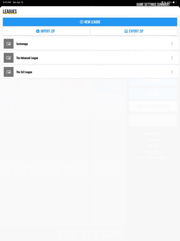 BT Basketball Stats iPad screenshot