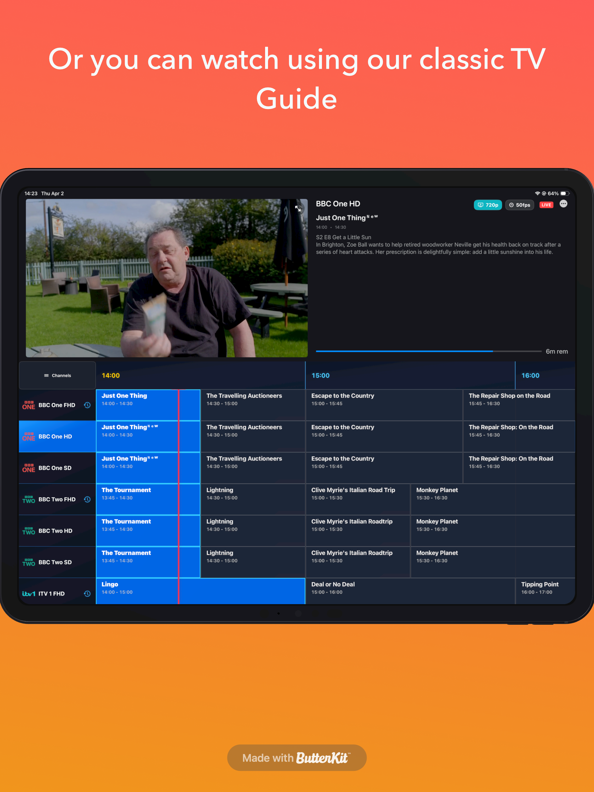 TivEPG: IPTV Player Sports Hub
