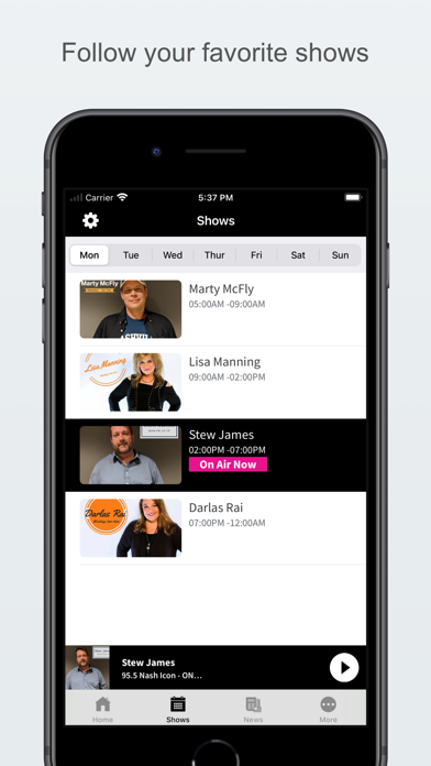95.5 Nash Icon Screenshot