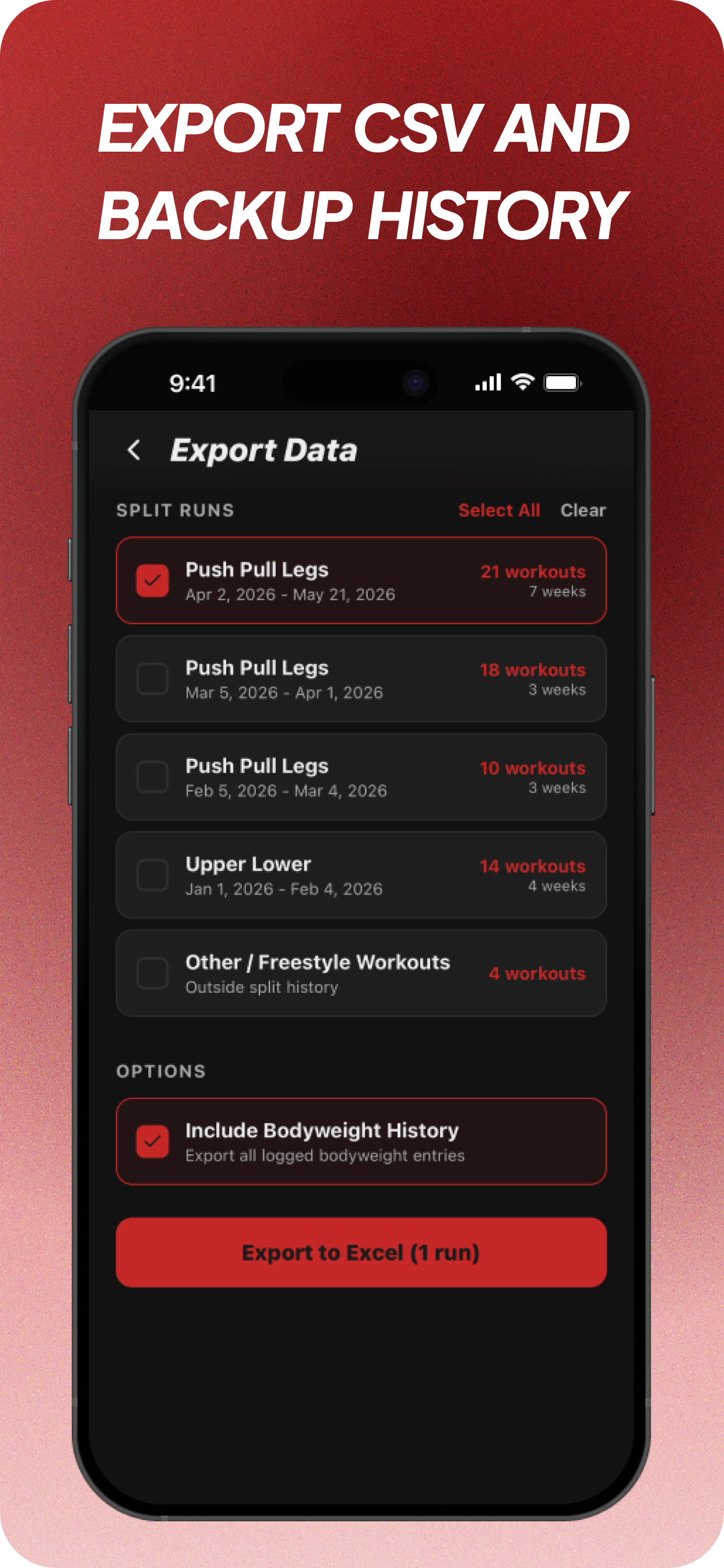Workout Tracker - SimpleSplit screenshot 8