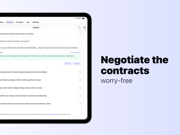 AI Lawyer & Contracts: Pact iPad screenshot