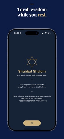 Shabbat Mode: Weekly Reset screenshot