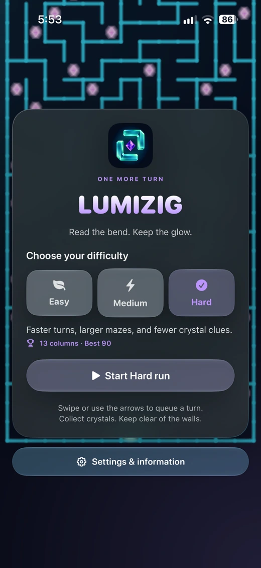 Lumizig screenshot 2