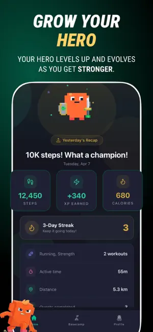 Nod: Fitness RPG Adventure screenshot 4