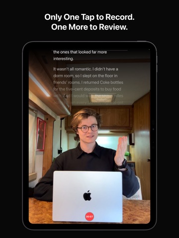 Video Skript: Teleprompter iPad screenshot