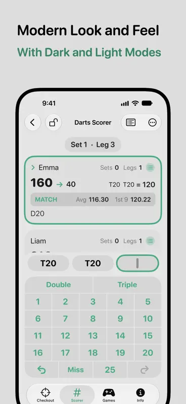Darts Checkout Scorer Pro screenshot 10 of 10